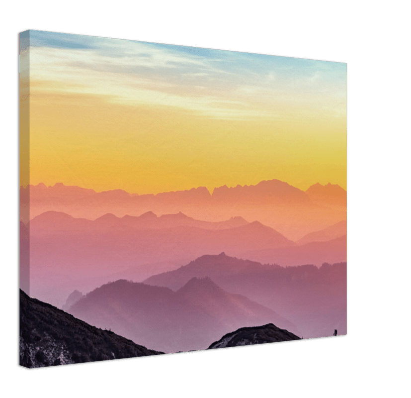 Colorful Mountains - Print - MetalPlex