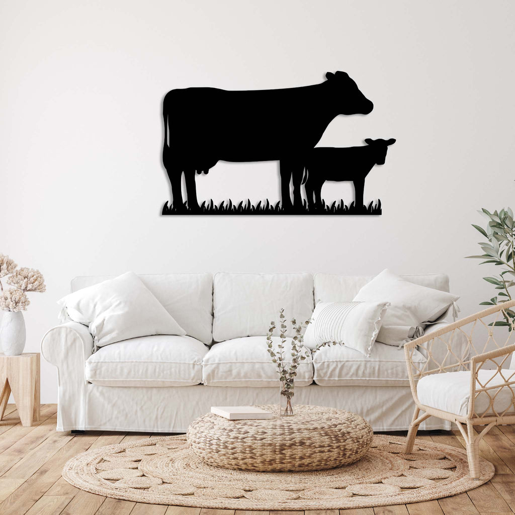 Cow Family - Metal Wall Art - MetalPlex